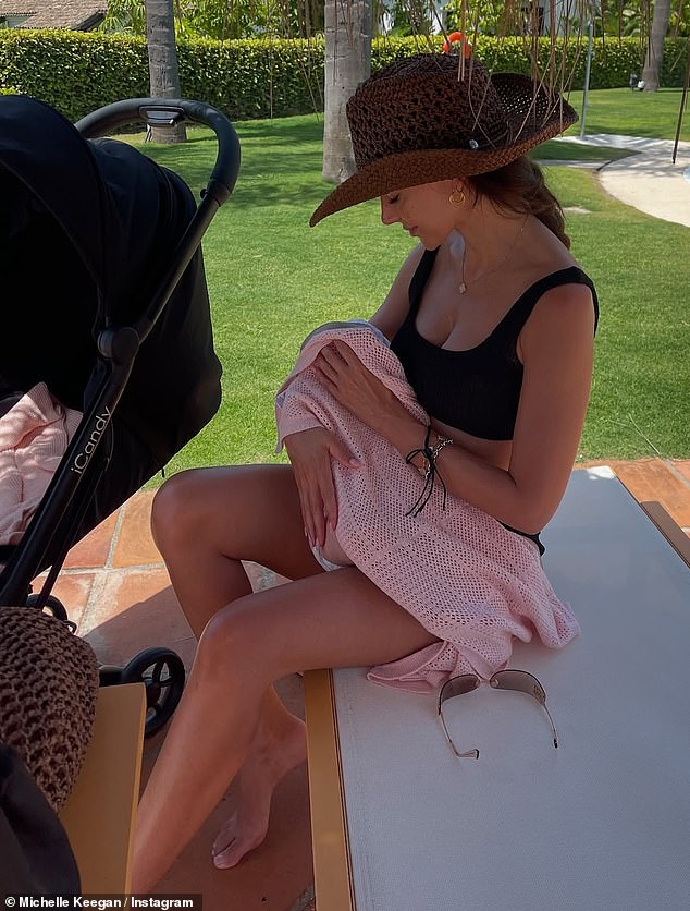 The sun-soaked getaway is baby daughter Palma's first holiday abroad and Michelle marked the occasion with a holiday post on Thursday, revealing the little girl's sweet nickname