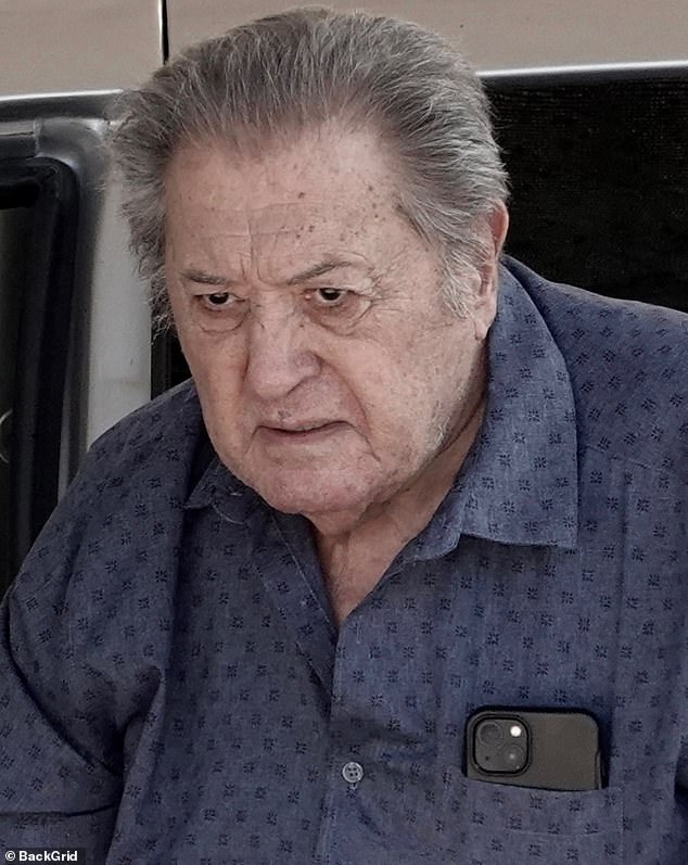 He was spotted for the first time since that was made public. Sardelli, 90, was photographed exiting a beige minivan and walking up to a white iron fence in front of a house. Seen here June 7, 2025