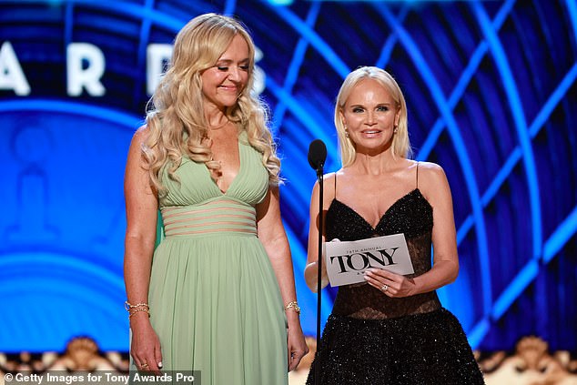 She received the award from Rachel Bay Jones and Kristin Chenoweth