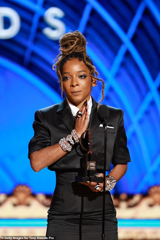 'In this world that we are so divided, theater is a sacred space! It's a sacred space that we have to honor and treasure. And it makes us united,' she stated in her acceptance speech