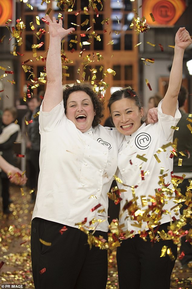 And there's already one name being floated as a potential replacement – beloved original contestant Julie Goodwin , 54. Pictured with Poh on the first season of MasterChef in 2009