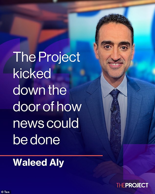 Aly released a statement: 'The Project kicked down the door of how news could be done'