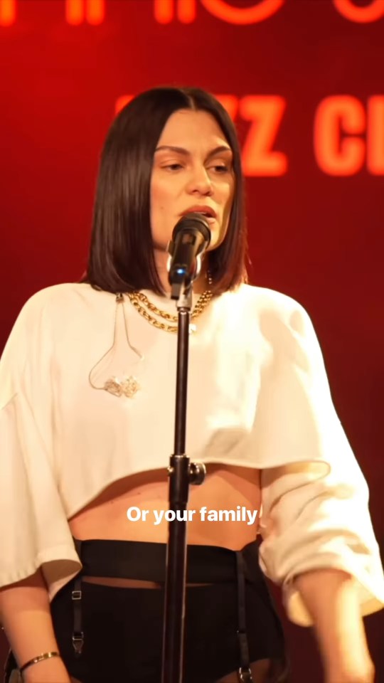 Jessie J performing at Ronnie Scott's Jazz Club.