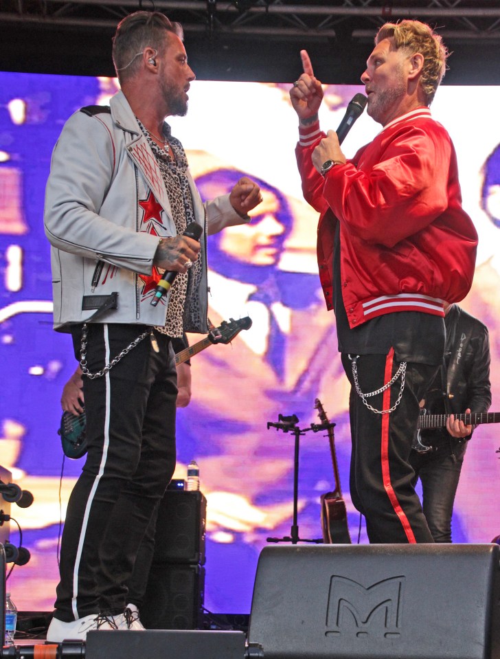 Boyzlife performing live on stage.
