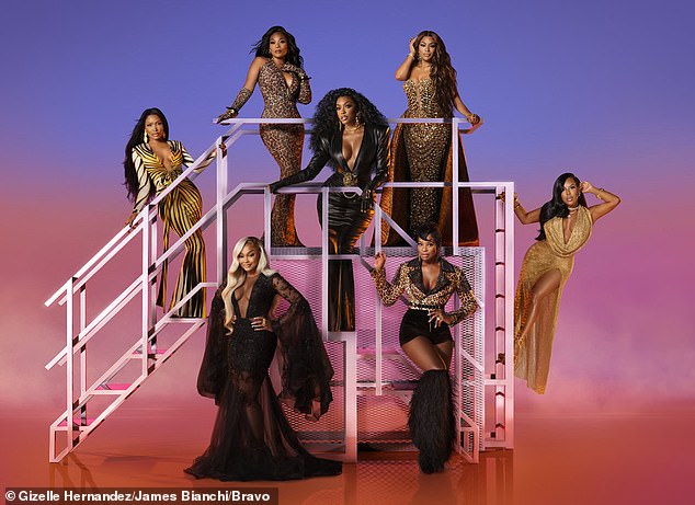 The RHOA drama sent the season 16 reunion into chaos; Brit Eady, Phaedra Parks, Angela Oakley, Porsha Williams, Shamea Morton Mwangi, Drew Sidora and Kelli Ferrell seen above