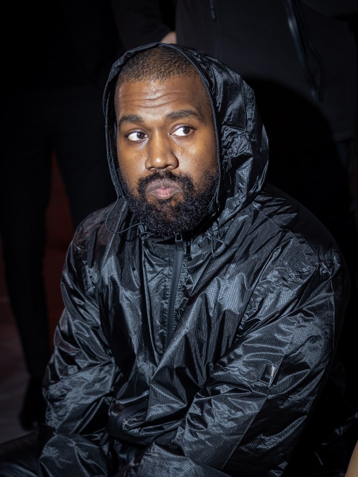 Kanye West at a fashion show.