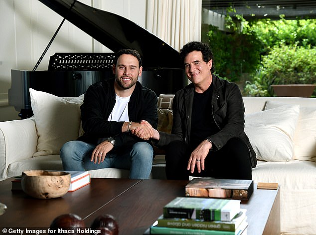 Braun and Scott Borchetta posed for a photo June 28, 2019 in Montecito, California after making the deal, which set off the feud with the Shake It Off singer