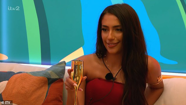 Maya revealed that Shakira Khan (pictured) would have just 24 hours to form a connection with one of the boys or risk being dumped from the island after being left vulnerable