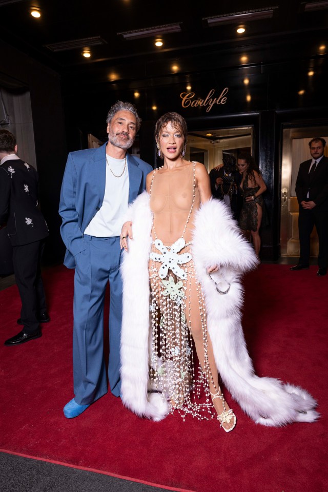 Rita Ora and Taika Waititi at the Met Gala after-party.