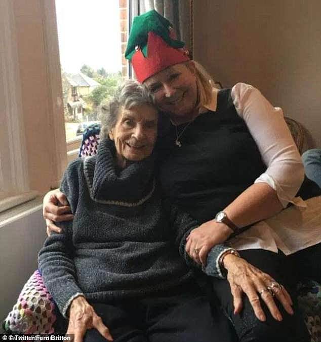 The split followed the deaths of Fern's parents, which reportedly caused the pair to realise that they had to 'follow their own paths' (Fern seen with her late mother Ruth)
