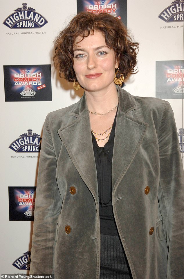 She knocked Hugh Grant’s character flat out after being jilted in Four Weddings And A Funeral, and ‘duckface’ Anna Chancellor is almost as pugnacious in real life. Pictured: In 2006