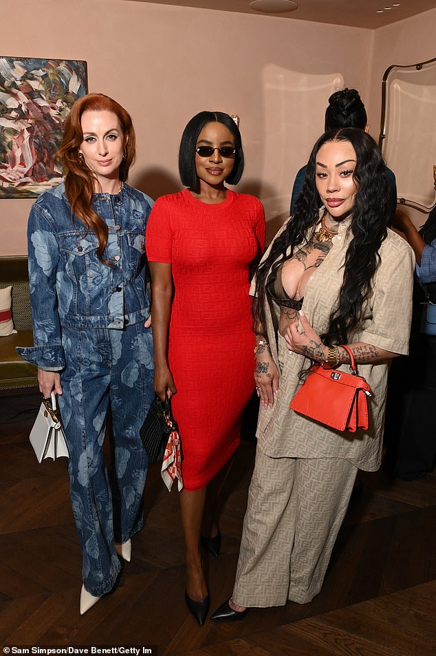 The girlband singer, 40, headed to the event, which was held in London in partnership with Fendi, with Mutya Buena and Siobhán Donaghy