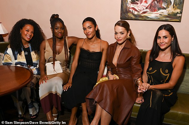 Jaguar Bingham, Clara Amfo, Olivia Dean, and Rita pictured posing for a group snap