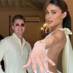 AJ Pritchard’s fiance flashes HUGE engagement ring three months after proposal
