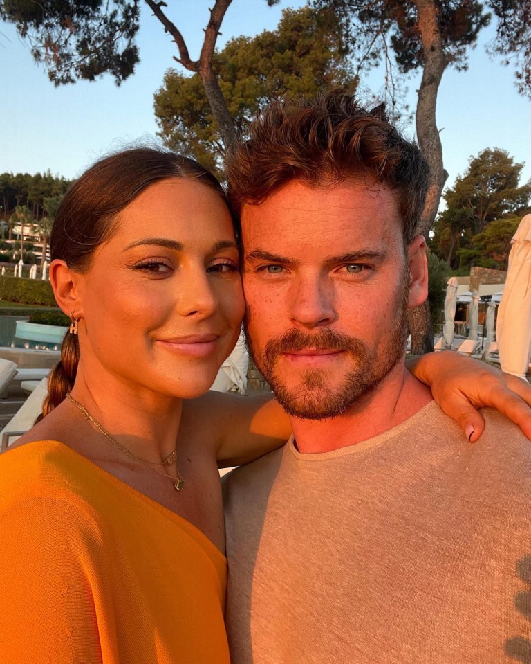 Louise Thompson and her partner.