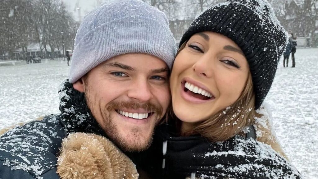 Louise Thompson's fiance reveals harrowing moment she was 'ten minutes from death' haemorrhaging blood at home