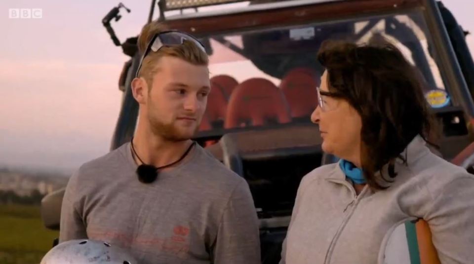 A young man and woman having an emotional conversation.