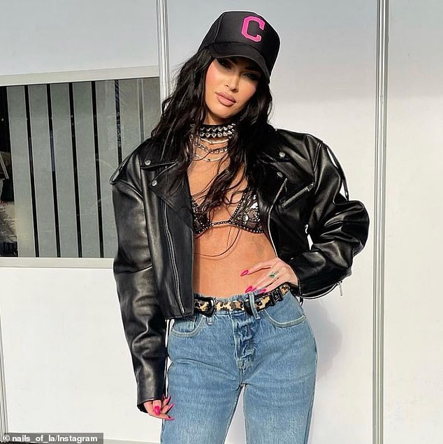 The Transformers actress has being getting her nails done by Boyce for years, such as in 2023 when she got a design that had 3D bubble lettering on each nail that spelled out 'Boys Suck'