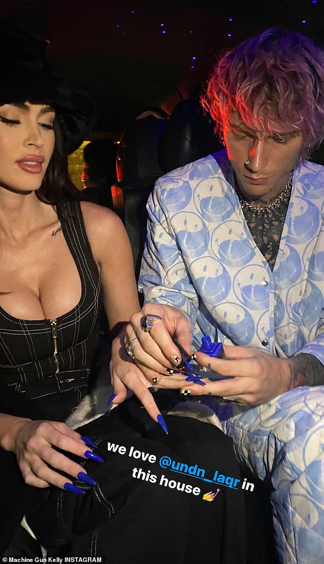 And one year earlier, both Megan and Machine Gun Kelly collaborated on a nail polish collection for UN/DN LAQR