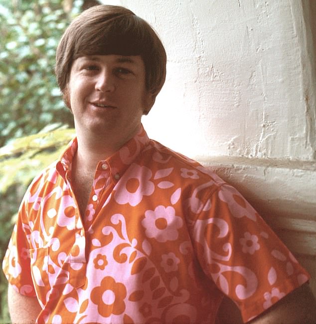 Wilson plunged into heavy drug use in the 1960s, which combined with his psychological issues contributed to his increasing withdrawal from public life; pictured 1968