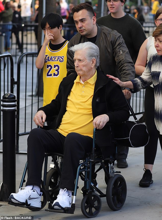 The last time Wilson was seen in public was last April, when he emerged looking frail in a wheelchair to attend a Los Angeles Lakers game