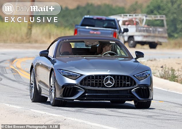 In exclusive photos obtained by the Daily Mail, the former popstar was spotted accompanying the teen to the Mercedes-Benz Service Center in Los Angeles, California, earlier this week