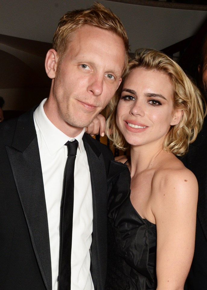 Laurence Fox and Billie Piper at an awards after-party.