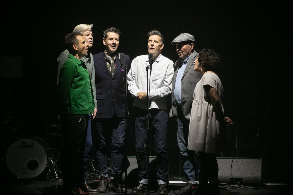 Deacon Blue performing on stage.