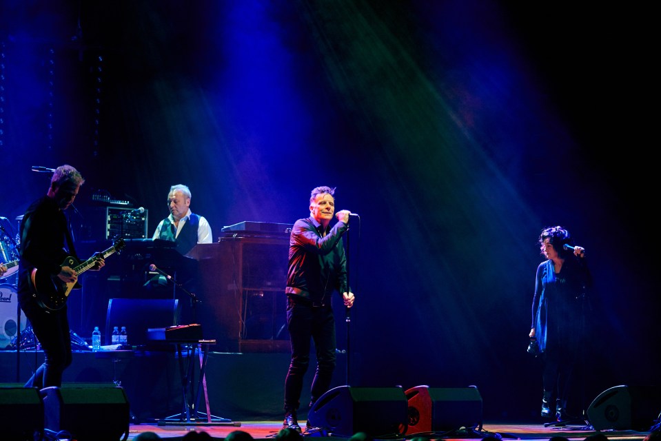 Deacon Blue performing on stage.