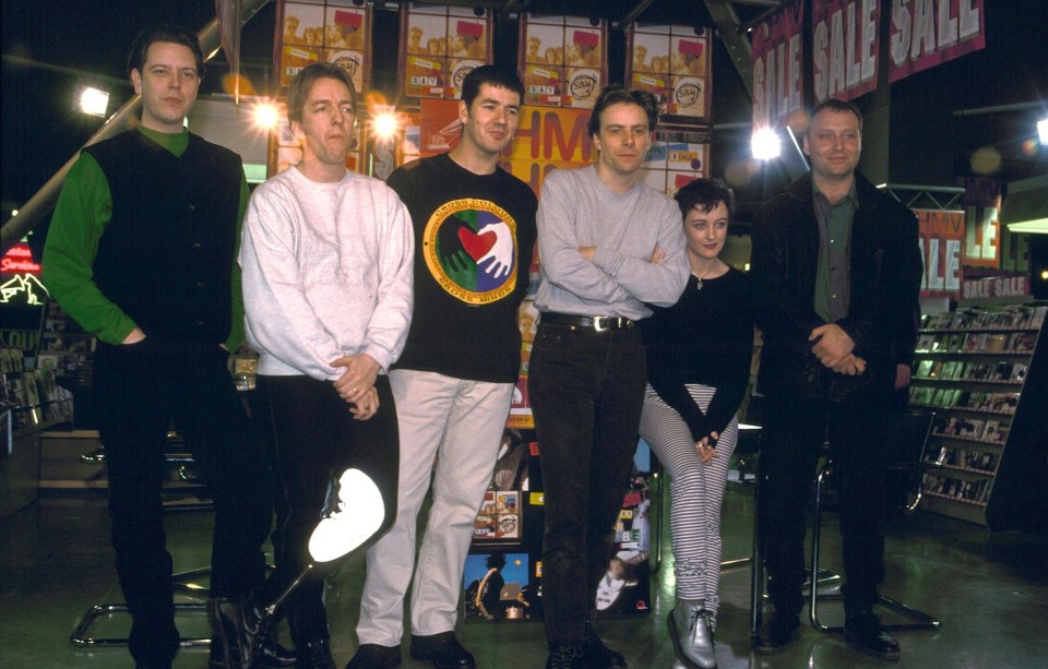 Photo of Deacon Blue in London in 1993.