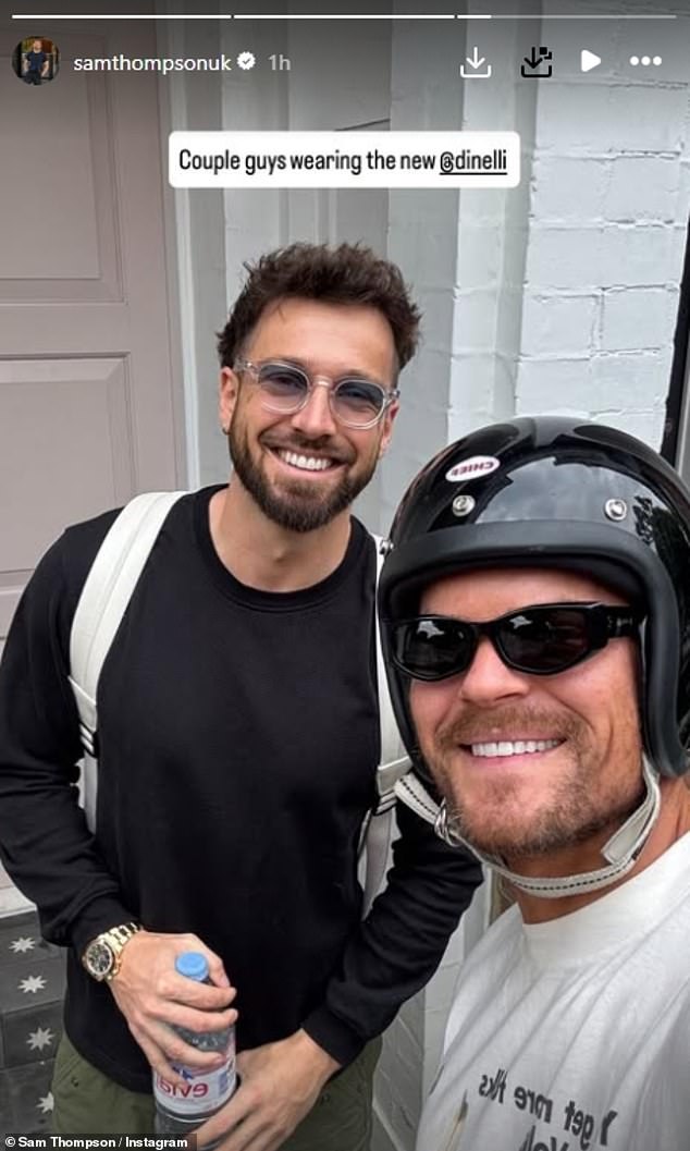 The I'm A Celebrity winner posed for a selfie with his brother-in-law Ryan Libbey outside his Chelsea home and revealed that he is heading to training