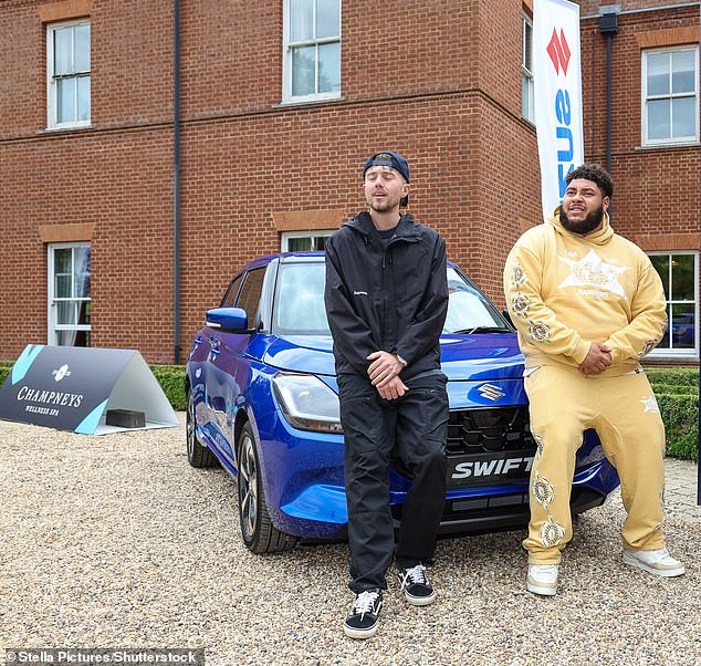 Roman Kemp and Big Zuu looked relaxing in tracksuits