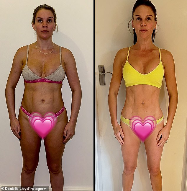 Her holiday looks showcased the mother-of-five's extreme weight loss, after she lost two stone following a shock cancer diagnosis