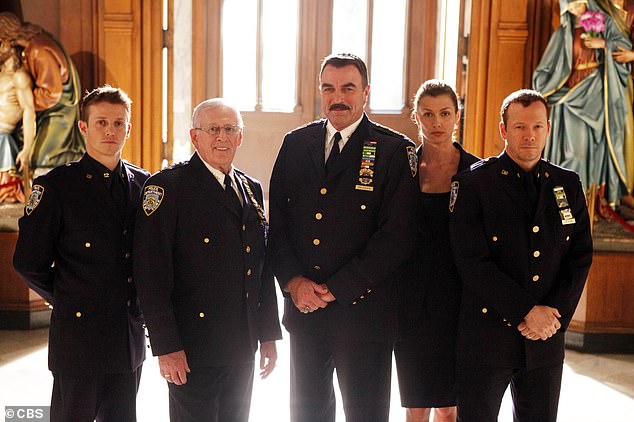 Insiders told DailyMail.com that Selleck was absolutely 'livid' about Blue Bloods cancellation and even more incensed that the network approved plans for a spin-off starring co-star Donnie Wahlberg (right)