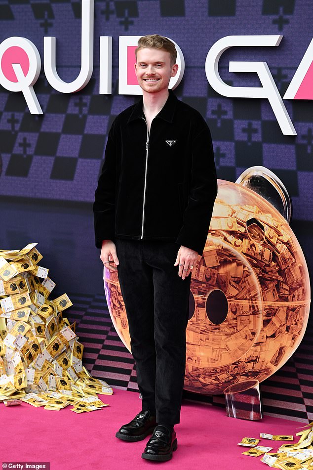 TikTok star Max Balegde looked typically stylish in an all-black Prada ensemble