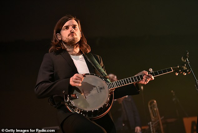 The 38-year-old musician is currently on his first US tour with his band Mumford & Sons since Winston Marshall (pictured in December 2019) departed four years ago
