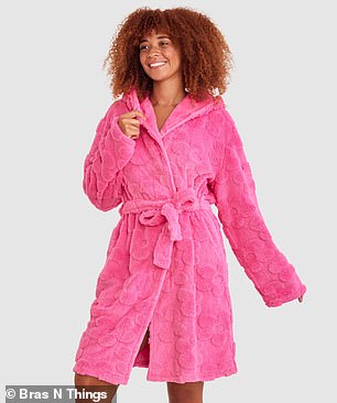 Pictured: Bras N Things' Mila Short Hooded Gown ($69.99)