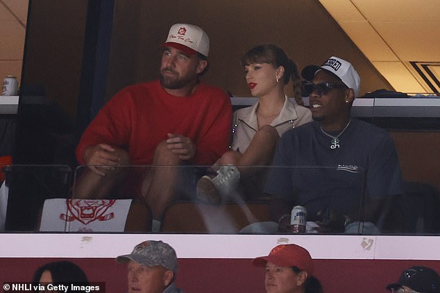 The couple , who have been enjoying a romantic vacation in Florida during Kelce's NFL offseason break, were spotted at Amerant Bank Arena less than hour after rumors of their attendance first surfaced