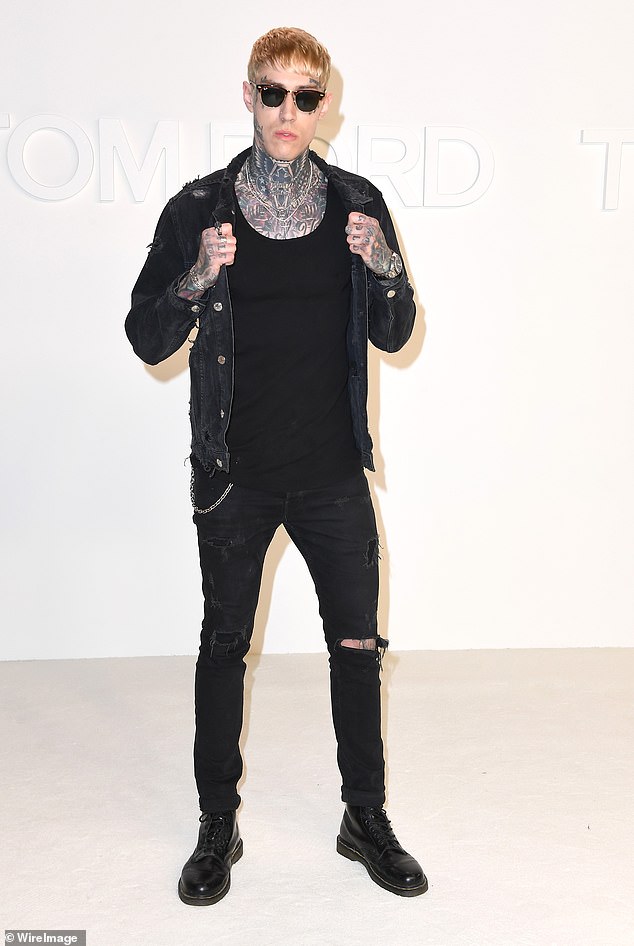 Trace pictured in Hollywood, California in February of 2020