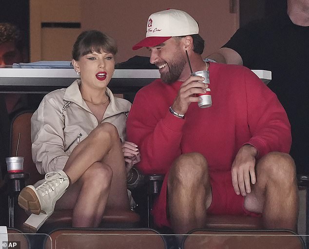 The couple, who have been enjoying a romantic vacation in Florida during Travis's NFL offseason break, were spotted at Amerant Bank Arena less than hour after rumors of their attendance first surfaced