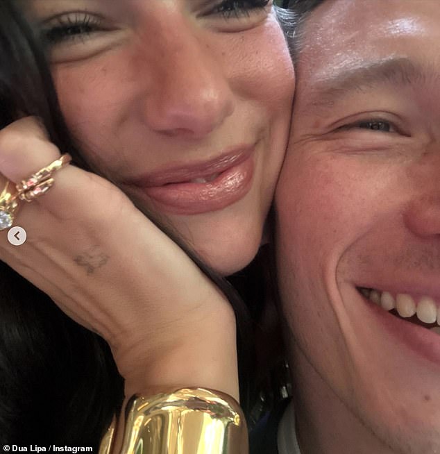 Late last year, news of their romantic proposal emerged and Dua has regularly been seen with a dazzling diamond ring on her finger