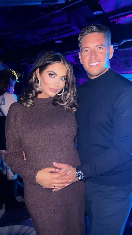 Amy Childs and Billy DelBosq at a birthday celebration.