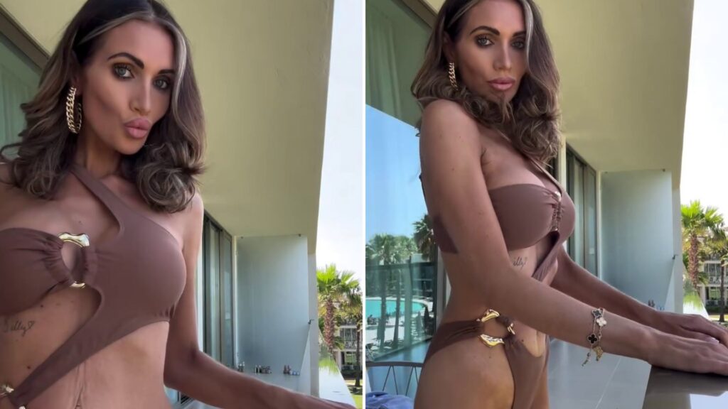 Amy Childs hits back at cruel body shamers after ‘awful’ trolling over weight loss as she poses in skimpy swimwear