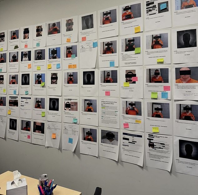 The SOSA wall is full of arrested online predators looking to seduce children