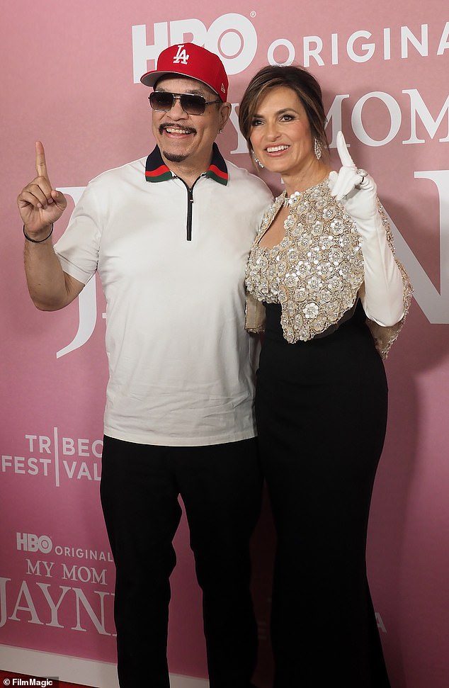 Mariska was supported by Hollywood A-listers including many of her Law & Order co-stars like Ice-T