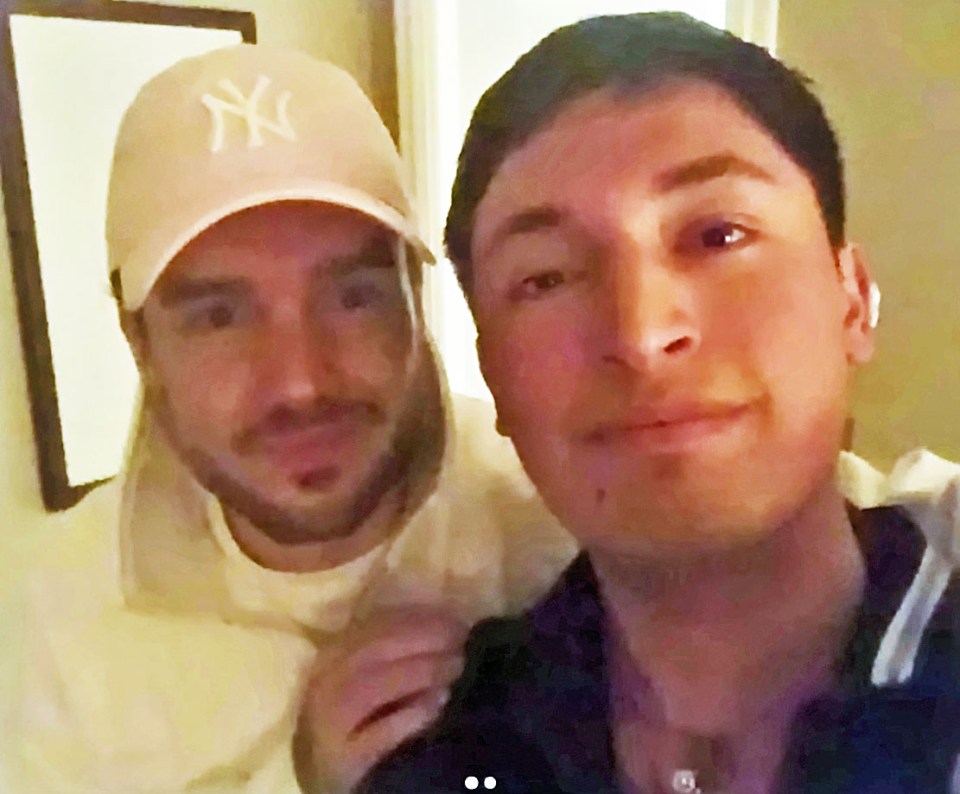 Liam Payne and Braian Nahuel Paiz in a photo together.