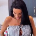 Katie Price shows off huge boobs and tiny waist as she flogs clothes online after ad gets banned for objectifying women