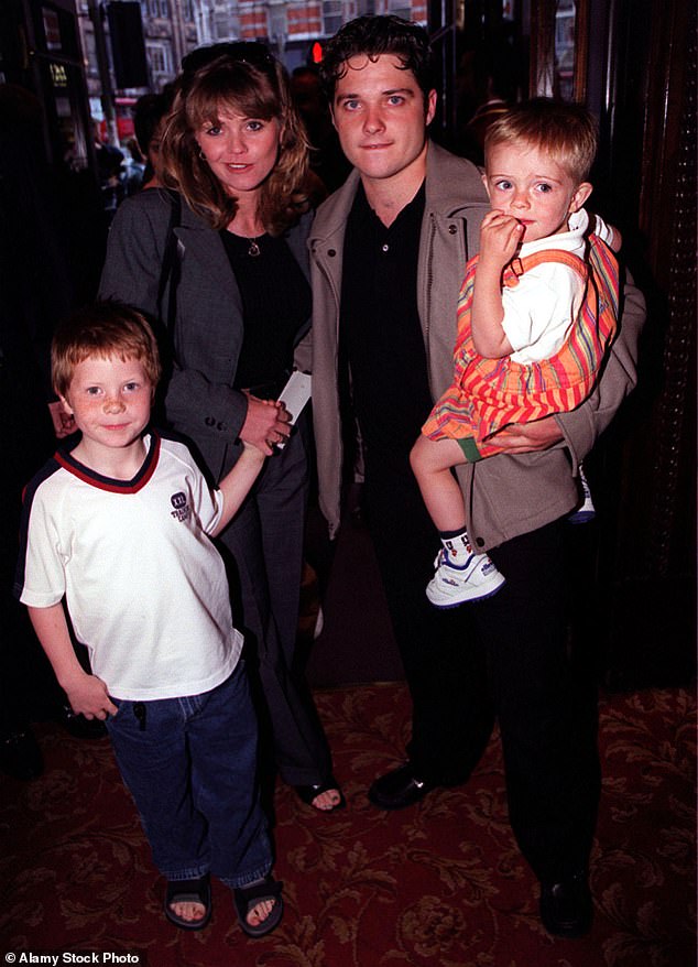 She then went on to have a relationship with car dealer Robert Fernandez [pictured together], with whom she welcomed son Kai with in November 1996. They split in 1998