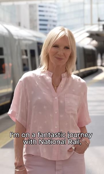 Jo Whiley on a National Rail journey.