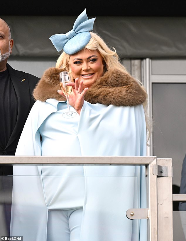 The fruitful collaboration - where she is joined by Peter Crouch as fellow ambassador - comes just after Gemma was coveted guest of honour at Cheltenham Races in March (pictured on day 3 at Cheltenham Festival)